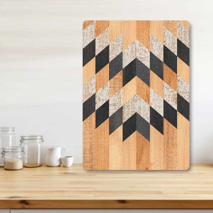 Hermia Tabla de Cortar de Vidrio Templado Multicolor 20 x 30 cm